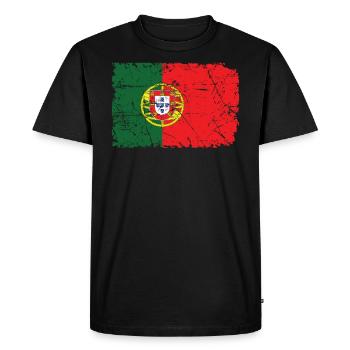 Portugal - T-shirt Premium bio Homme - noir - Devant - Nico (187cm)