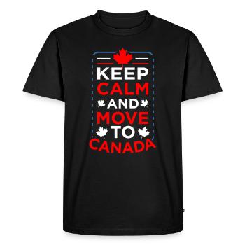 Canada - T-shirt Premium bio Homme - noir - Devant - Nico (187cm)