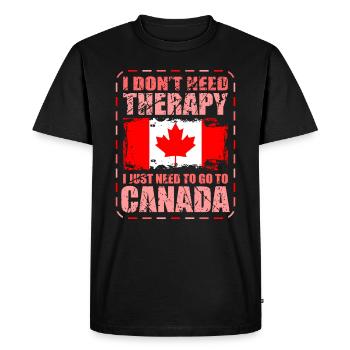 Canada - T-shirt Premium bio Homme - noir - Devant - Nico (187cm)