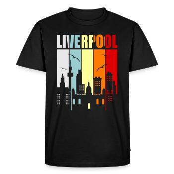 Liverpool - T-shirt Premium bio Homme - noir - Devant - Nico (187cm)