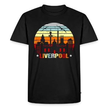 Liverpool - T-shirt Premium bio Homme - noir - Devant - Nico (187cm)