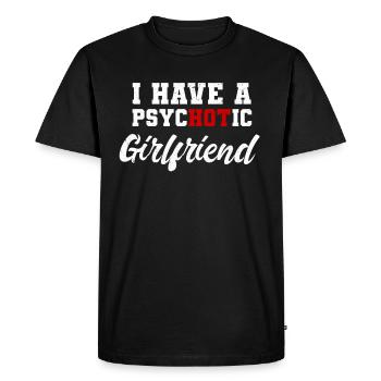 Couple de valentine couple - T-shirt Premium bio Homme - noir - Devant - Nico (187cm)