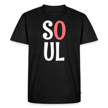 Couple de valentine couple - T-shirt Premium bio Homme - noir - Devant - Nico (187cm)