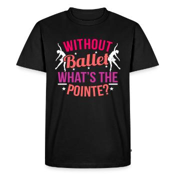 ballet - Men's Premium Organic T-Shirt - black - Front - Nico (187cm)
