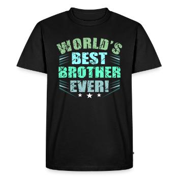Brother - Men's Premium Organic T-Shirt - black - Front - Nico (187cm)