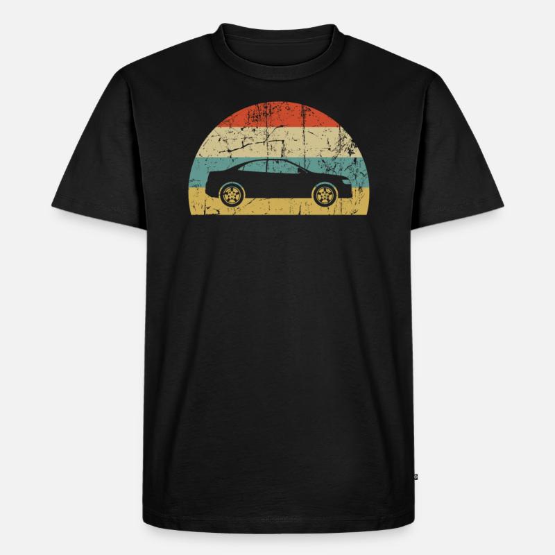 Auto - Männer Premium Bio T-Shirt - Schwarz