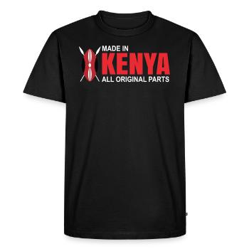 Kenya - T-shirt Premium bio Homme - noir - Devant - Nico (187cm)