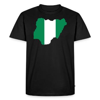 Nigeria - T-shirt Premium bio Homme - noir - Devant - Nico (187cm)