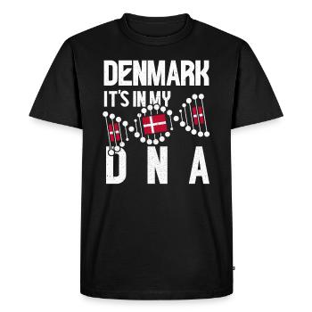 Danemark Danois Danois cadeau Copenhague - T-shirt Premium bio Homme - noir - Devant - Nico (187cm)