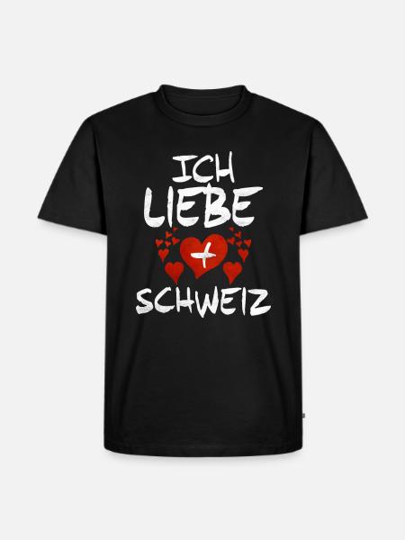 Schweiz Schweizer Geschenkidee - Männer Premium Bio T-Shirt - Schwarz