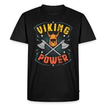 Viking Vikings - Men's Premium Organic T-Shirt - black - Front - Nico (187cm)