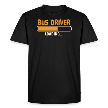 conducteur - T-shirt Premium bio Homme - noir - Devant - Nico (187cm)