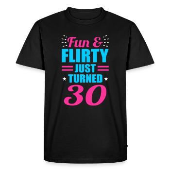 30e anniversaire - T-shirt Premium bio Homme - noir - Devant - Nico (187cm)