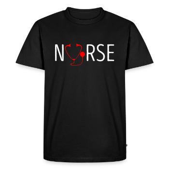 Nurse nurse - Men's Premium Organic T-Shirt - black - Front - Nico (187cm)