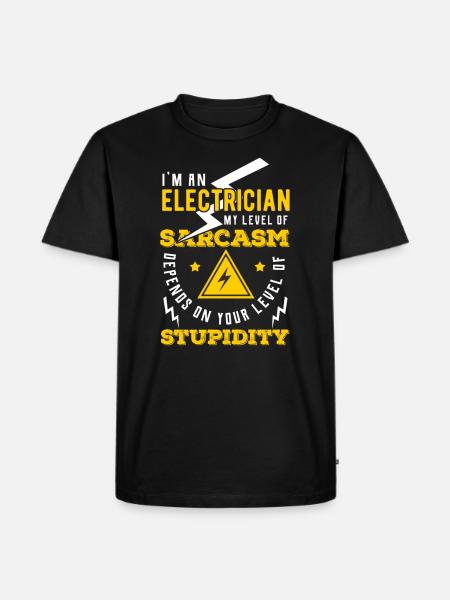 Electrician electrician - Men's Premium Organic T-Shirt - black