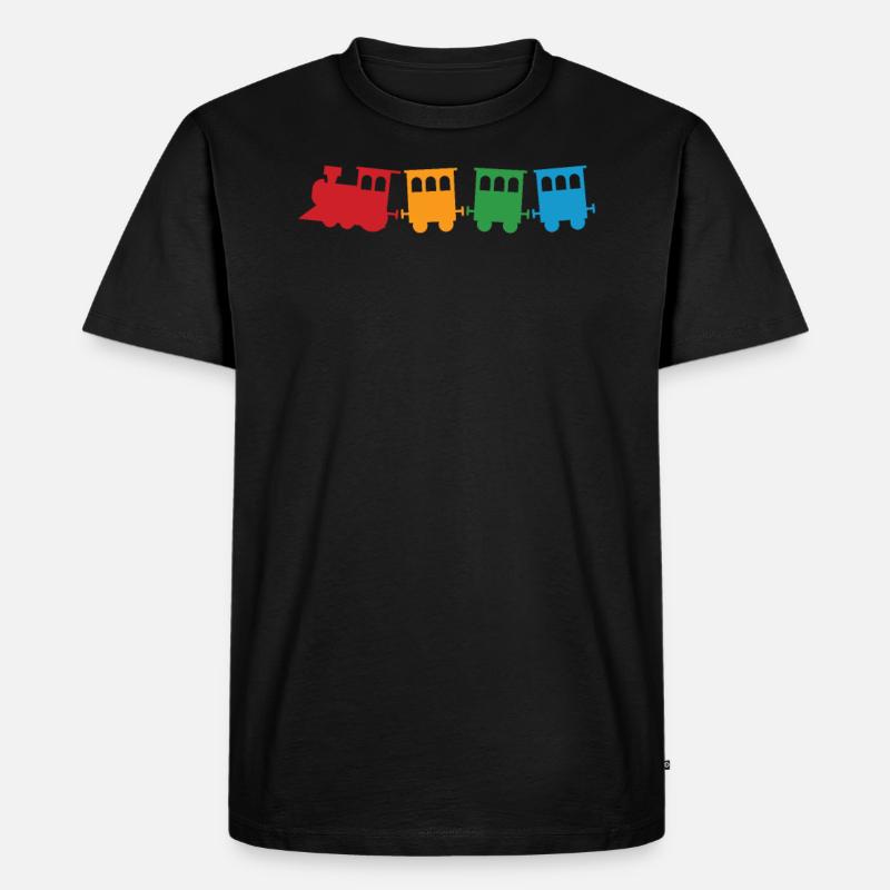 Zug - Männer Premium Bio T-Shirt - Schwarz