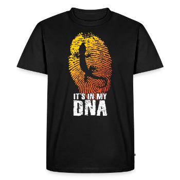 Gecko - Men's Premium Organic T-Shirt - black - Front - Nico (187cm)