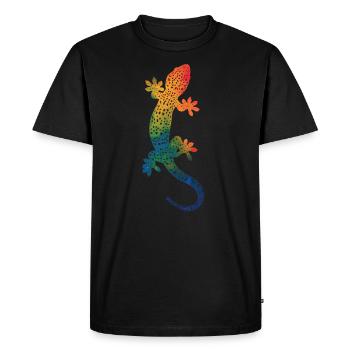 Idée cadeau Geckos Pet Shirt - T-shirt Premium bio Homme - noir - Devant - Nico (187cm)