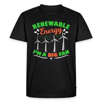 Moulin à vent - T-shirt Premium bio Homme - noir - Devant - Nico (187cm)