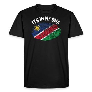 Namibie - T-shirt Premium bio Homme - noir - Devant - Nico (187cm)