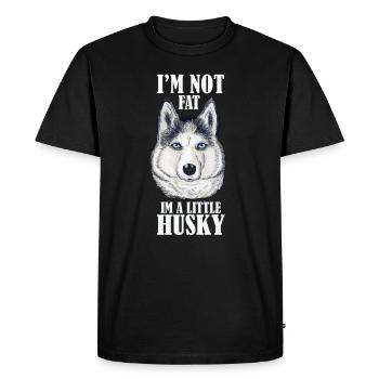Cadeau de chiot de race de chien Husky - T-shirt Premium bio Homme - noir - Devant - Nico (187cm)