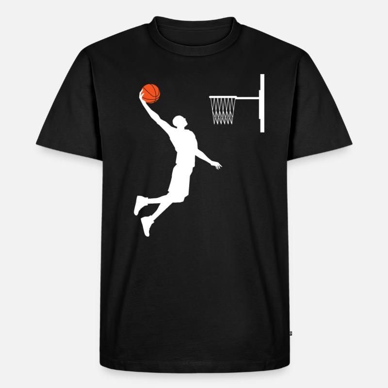 Basketball - Männer Premium Bio T-Shirt - Schwarz