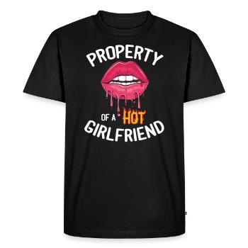 girlfriend - Men's Premium Organic T-Shirt - black - Front - Nico (187cm)