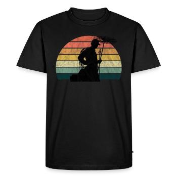 Chimney sweep house cleaner - Men's Premium Organic T-Shirt - black - Front - Nico (187cm)