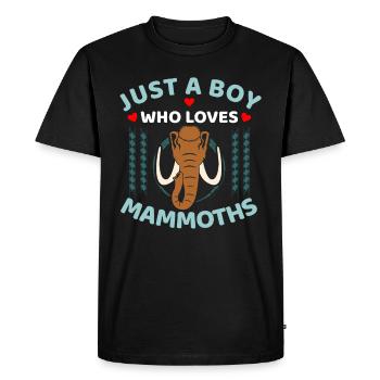 mammoth - Men's Premium Organic T-Shirt - black - Front - Nico (187cm)