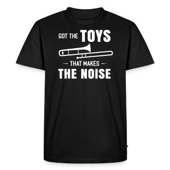 Trombone trombone - Men's Premium Organic T-Shirt - black - Front - Nico (187cm)