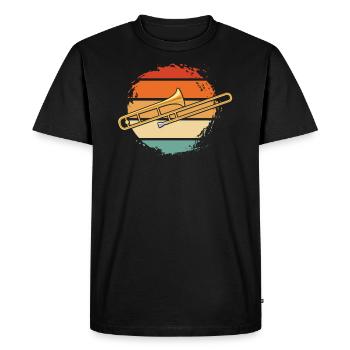 Trombone trombone - Men's Premium Organic T-Shirt - black - Front - Nico (187cm)