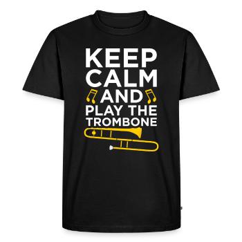 Trombone trombone - Men's Premium Organic T-Shirt - black - Front - Nico (187cm)