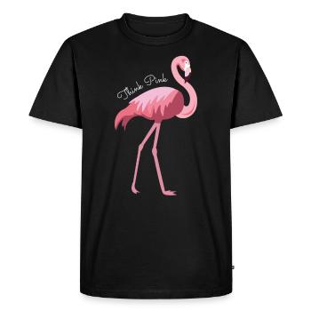 Flamingo - T-shirt Premium bio Homme - noir - Devant - Nico (187cm)