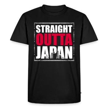 Japon - T-shirt Premium bio Homme - noir - Devant - Nico (187cm)