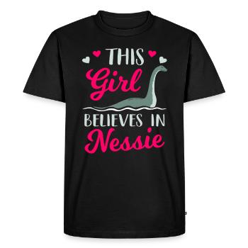 Monstre du Loch Ness - T-shirt Premium bio Homme - noir - Devant - Nico (187cm)