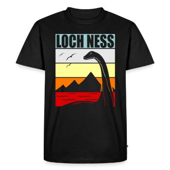 Loch Ness Monster - Men's Premium Organic T-Shirt - black - Front - Nico (187cm)
