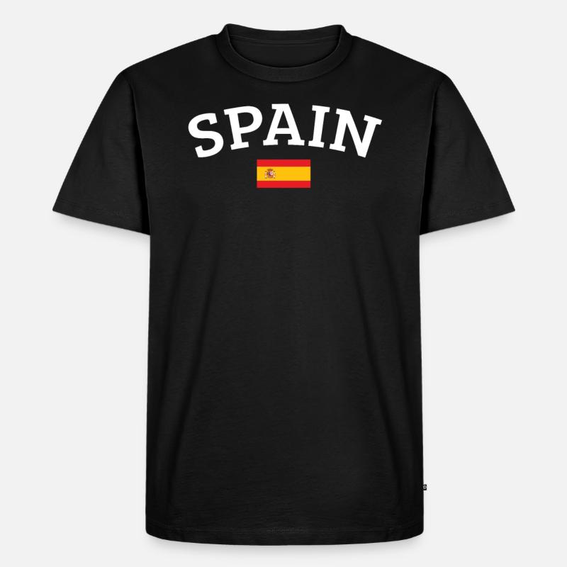 Spanien - Männer Premium Bio T-Shirt - Schwarz