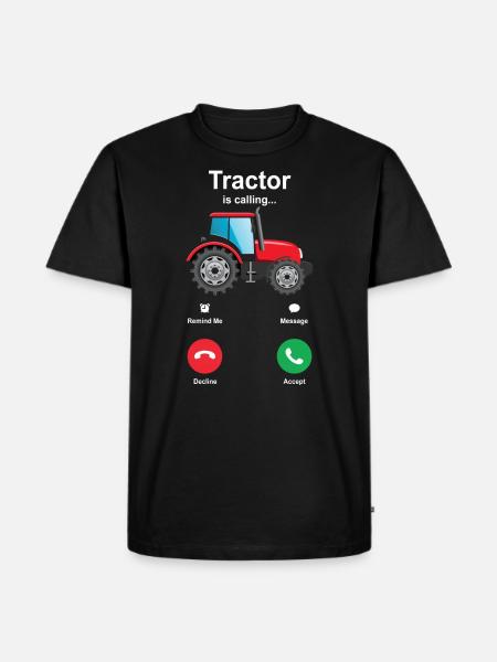 tractor - Men's Premium Organic T-Shirt - black