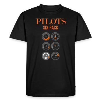 avion - T-shirt Premium bio Homme - noir - Devant - Nico (187cm)