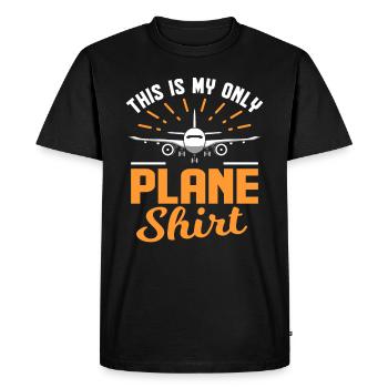 avion - T-shirt Premium bio Homme - noir - Devant - Nico (187cm)