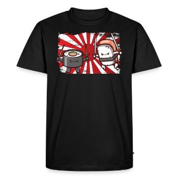 Japon - T-shirt Premium bio Homme - noir - Devant - Nico (187cm)