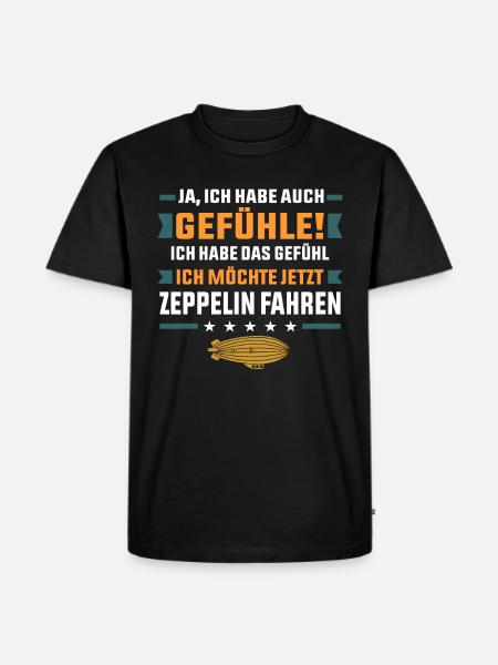 Zeppelin - Männer Premium Bio T-Shirt - Schwarz