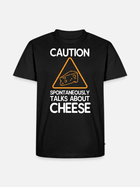 cheese - Men's Premium Organic T-Shirt - black