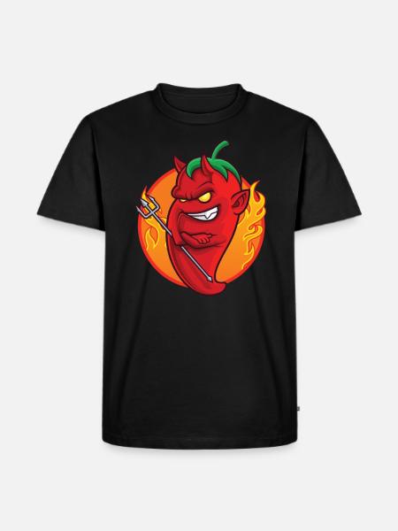 Chili pepper - Men's Premium Organic T-Shirt - black