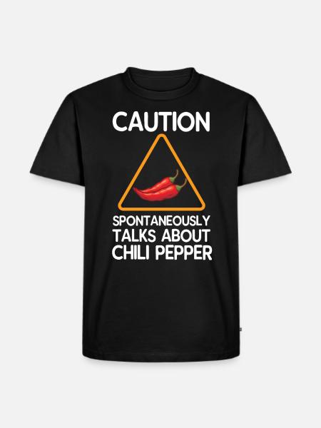 Chili pepper - Men's Premium Organic T-Shirt - black