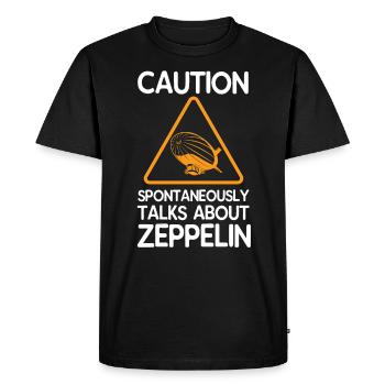 Zeppelin - T-shirt Premium bio Homme - noir - Devant - Nico (187cm)