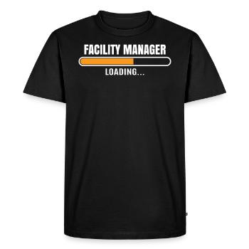 Facility Manager Profession Employée Idée cadeau - T-shirt Premium bio Homme - noir - Devant - Nico (187cm)