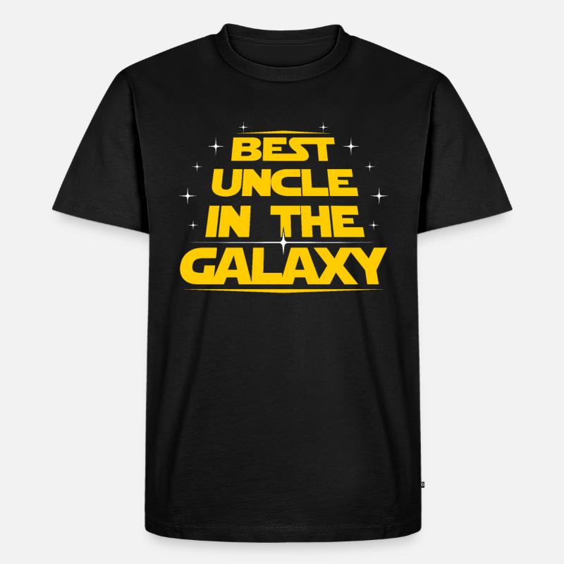 Onkel - Männer Premium Bio T-Shirt - Schwarz