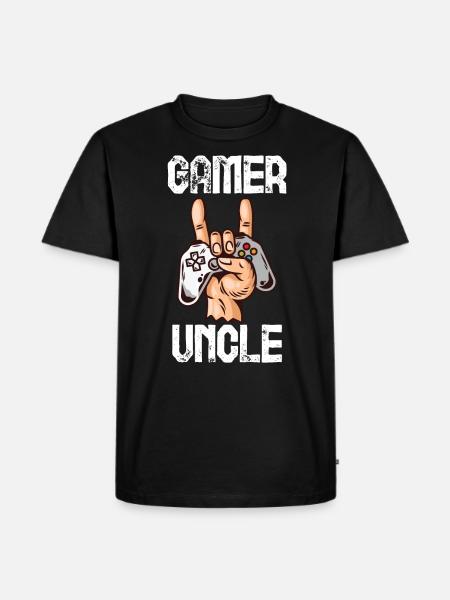 uncle - Men's Premium Organic T-Shirt - black