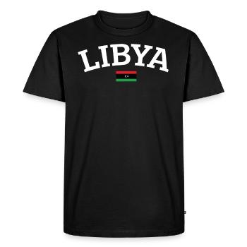 Libya - Men's Premium Organic T-Shirt - black - Front - Nico (187cm)